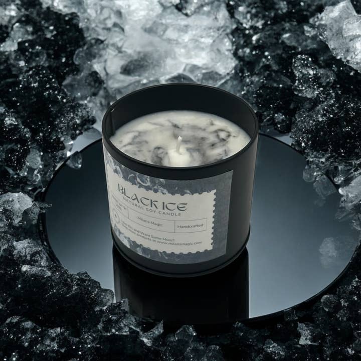 Milans Magic - Wholesale Jar/Filled Candle - Black Ice Candle