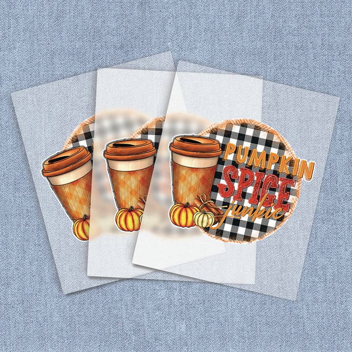 Accro au Pumpkin Spice, Transferts thermiques directs sur film pour la vente par Iron It