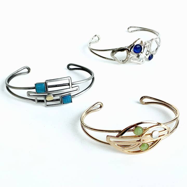 Christophe Poly / Crono Design - Vente Bracelet manchette - BRACELETS (B) - Manchette en fil en tailles 1 et 2, toutes deux ajustables50