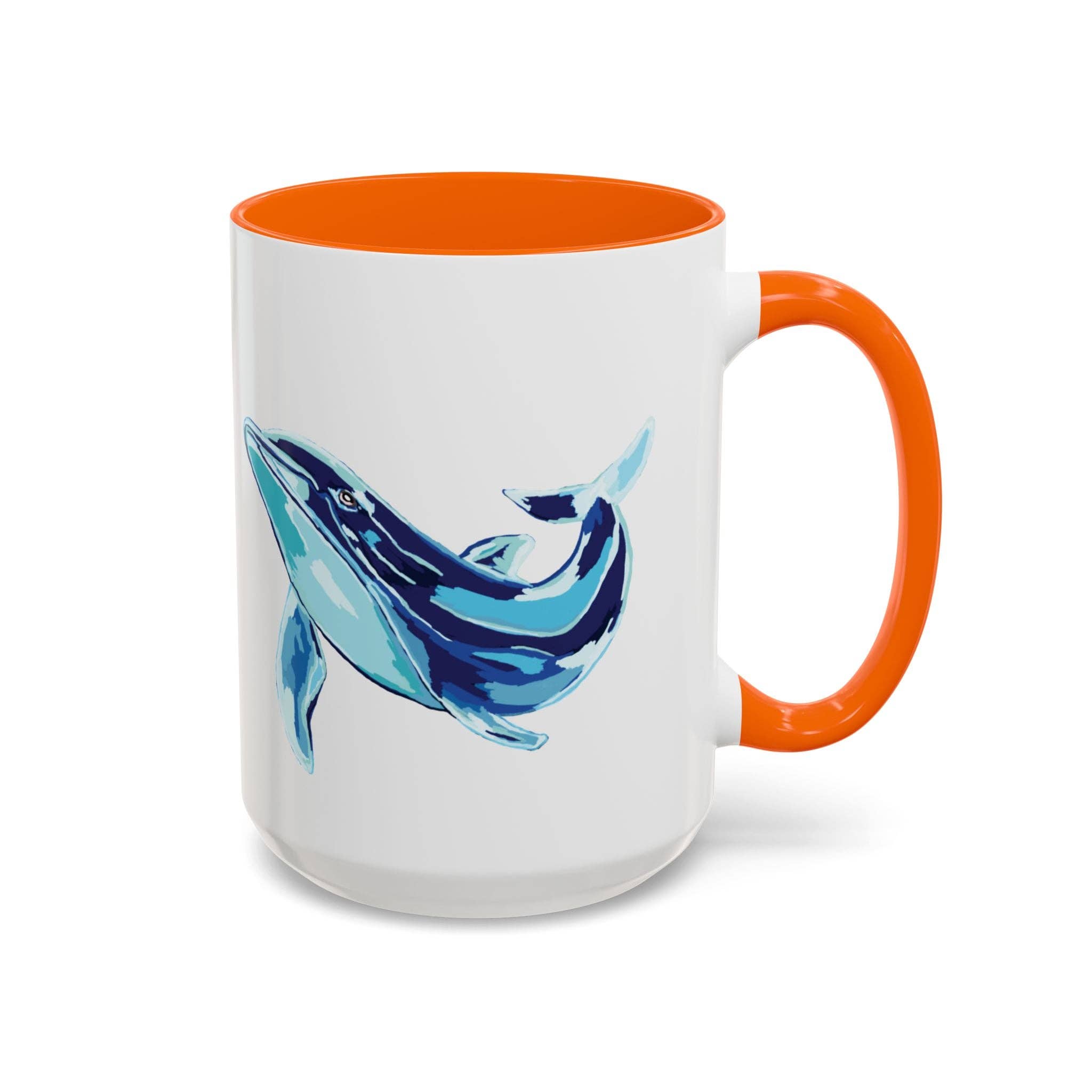 Blue Cava – Großhandel Kaffeebecher – Blauwal Ozeanleben Zwei-Ton Keramik Kaffeetasse - 11 oz & 15 oz35