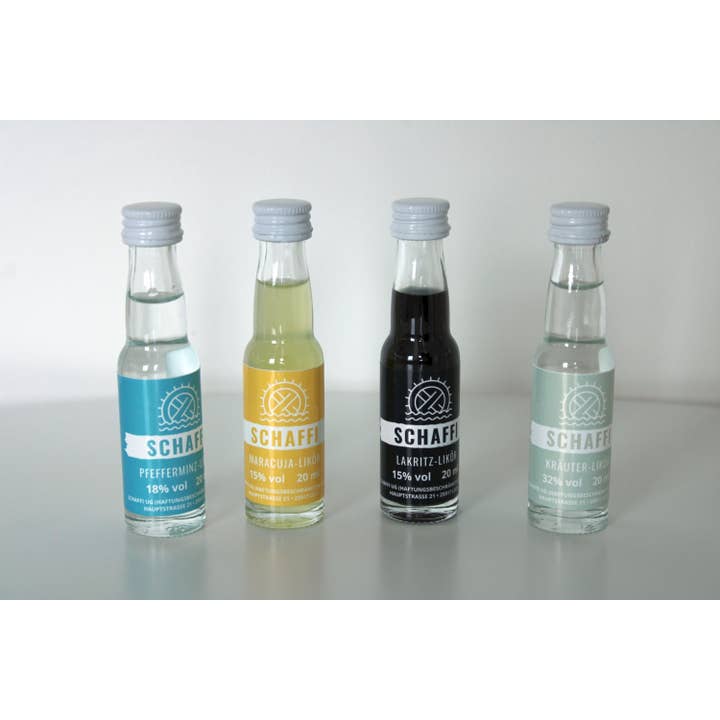 Set Schaffi «test & taste», tutte e 4 le varietà da provare e ulteriori Risultati per acquisto liquori all'ingrosso. Resi gratuiti e termini di pagamento a 60 giorni su Faire in tendenza su Faire.