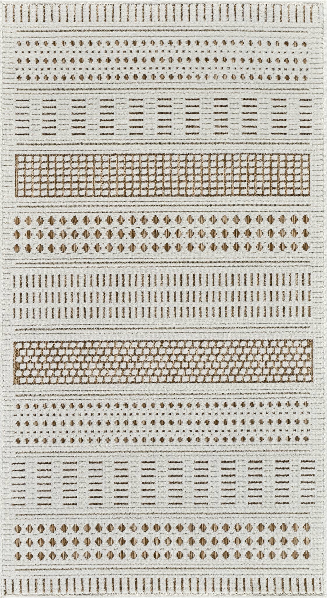 Abstract Modern Boho Beige Brown Indoor Area Rug for wholesale on Faire9