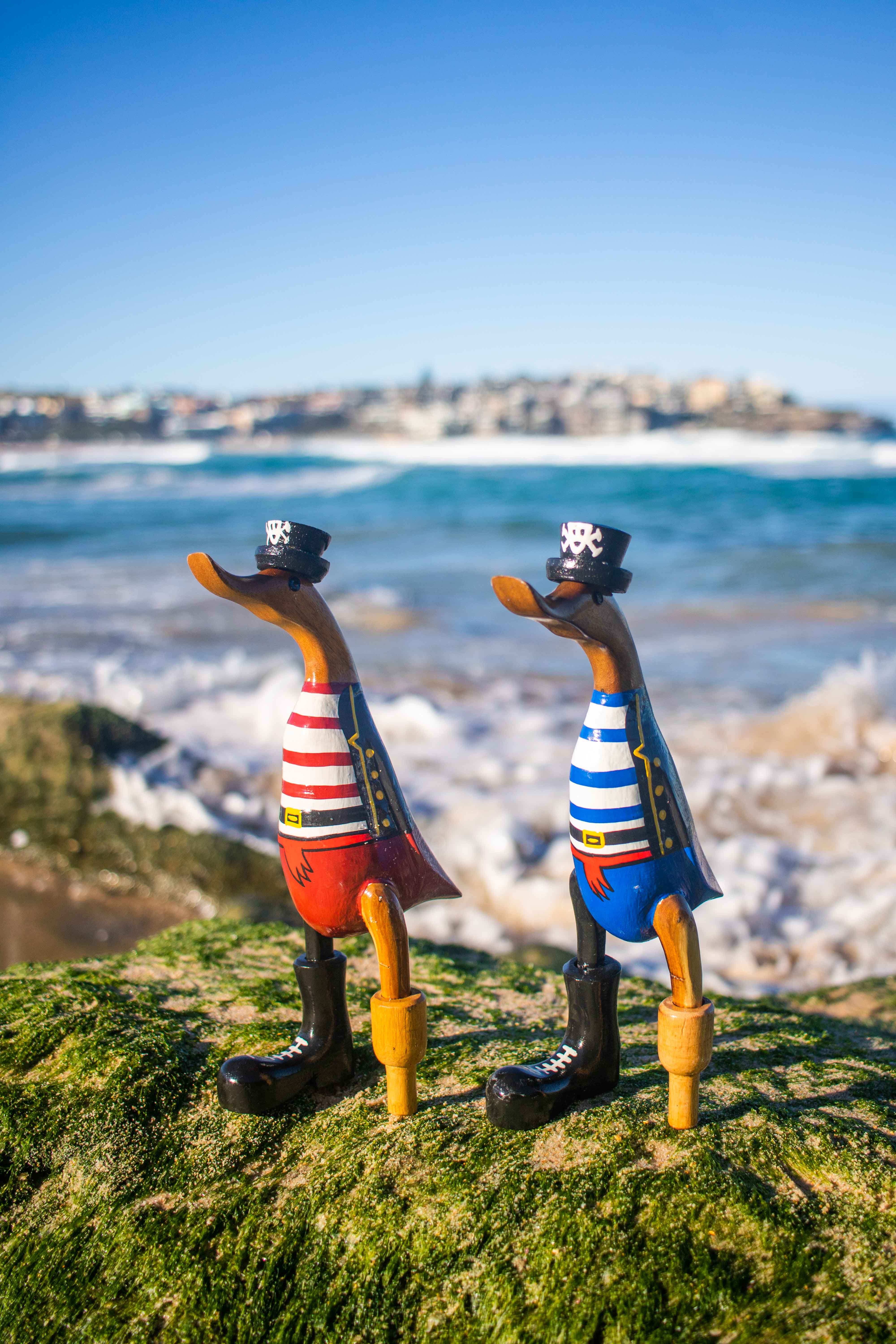 woodbubblebali - Vente Figurine décorative - Running duck pirate3