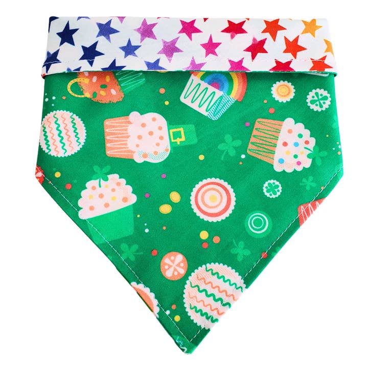 Lucky Cupcakes - Reversible Dog Collar Bandana for wholesale by Charlie & the Hound