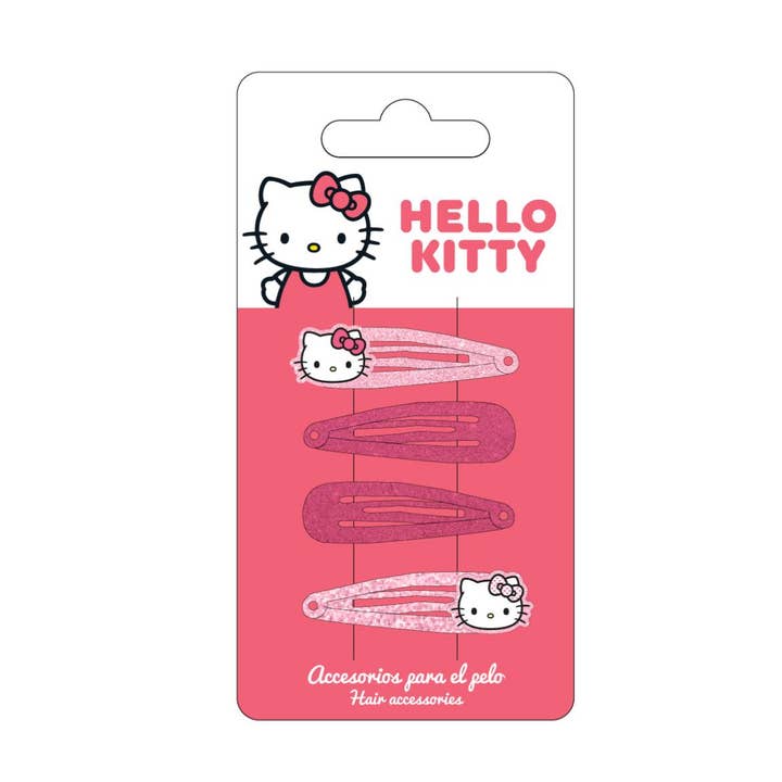 HELLO KITTY HAIR ACCESSORIES CLIPS 4 PIECES - 2500003219 for wholesale by Mastoys, S.L.