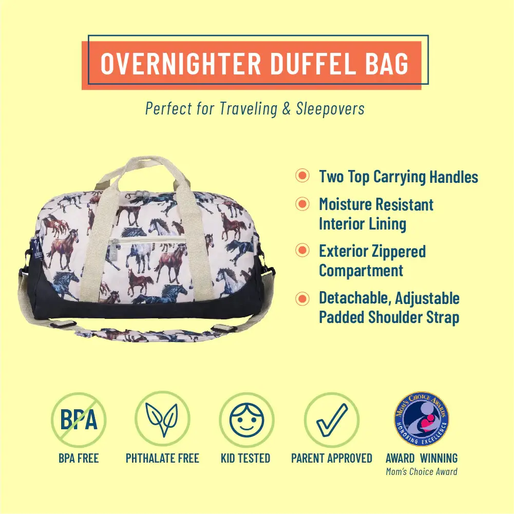 Wildkin - Wholesale Weekender Bag - Kids - Horse Dreams Overnighter Duffel Bag2