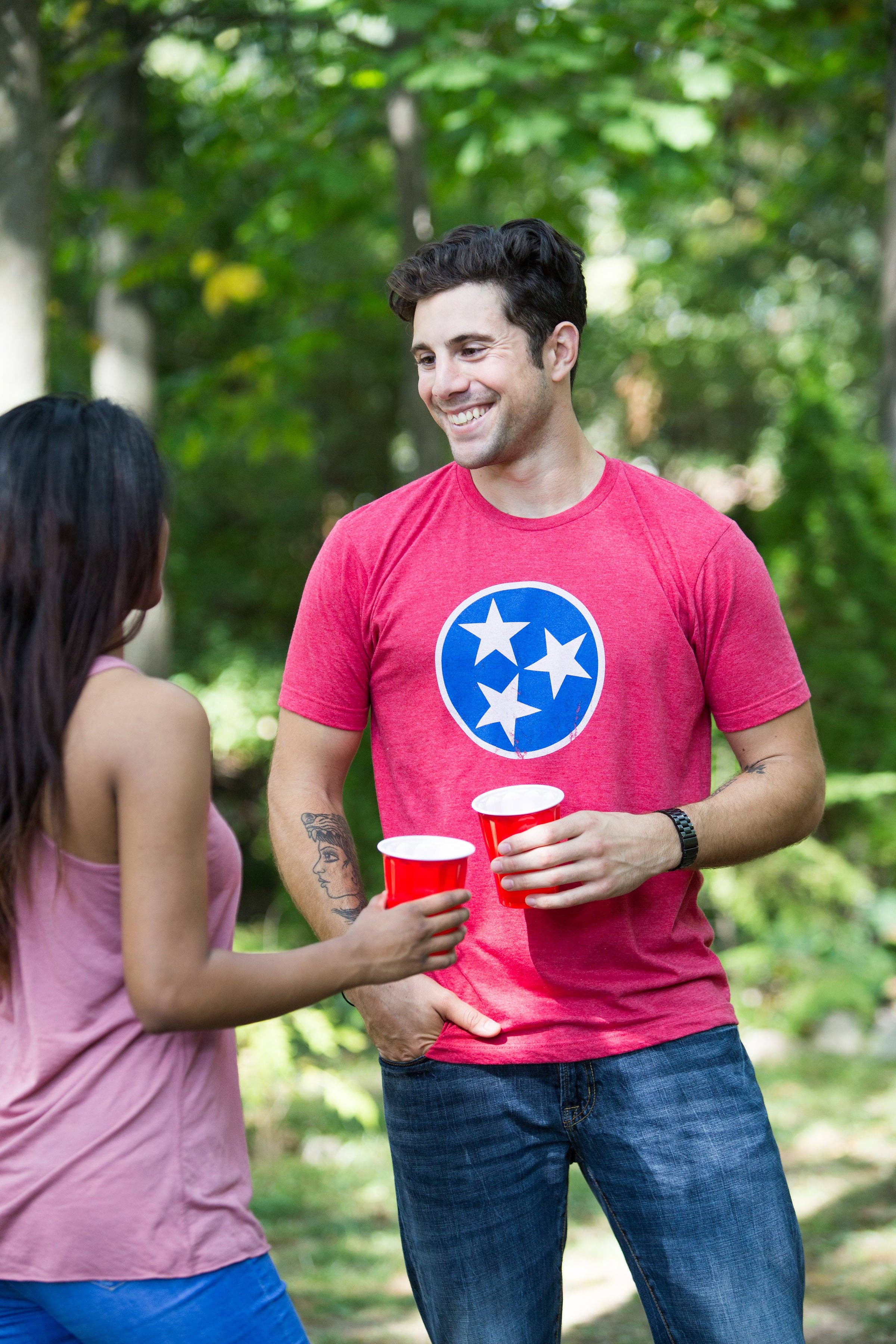 Tennessee Flag | Vintage Distressed Effect Tennesseean Volunteer State T-shirt for wholesale on Faire3
