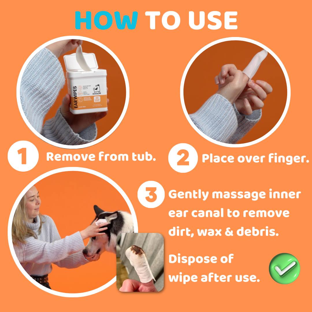 OurPetsLife – wholesale Pet grooming aid – Dog – Dog Ear Wipes6