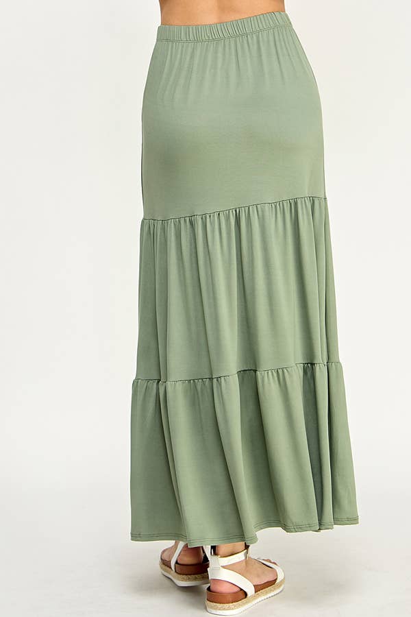 Heart & Hips - Wholesale Skirt - Women's - BJ50389 - TIERED MIDAXI SKIRT19