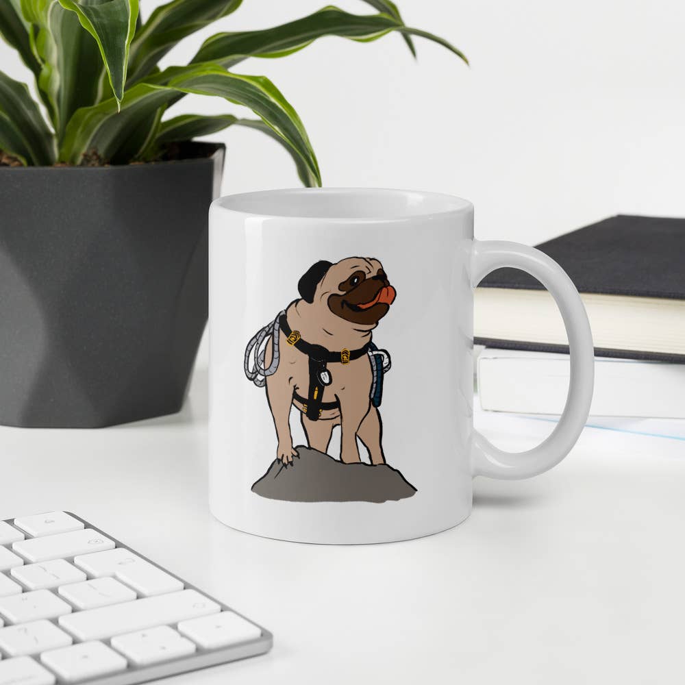 REMOVED BRAND - Wholesale Coffee Mug - Vinny the Pug Caricature #00024