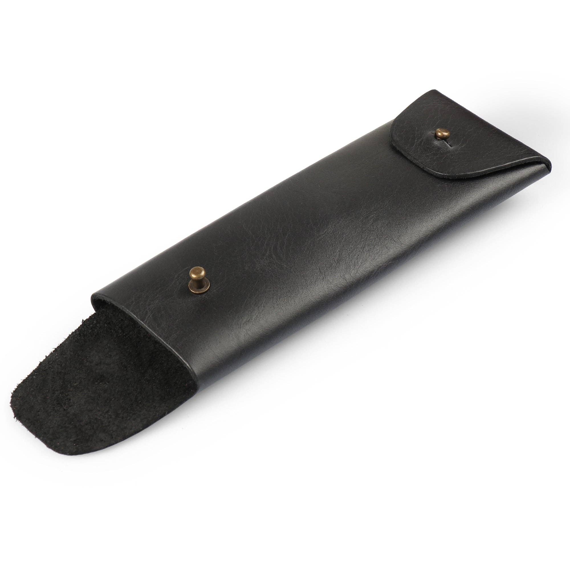 Londo – wholesale Pen & pencil holder – Londo Top Grain Leather Pen Case with Metal Snap Fastener, Pencil Pouch Stationery Bag5