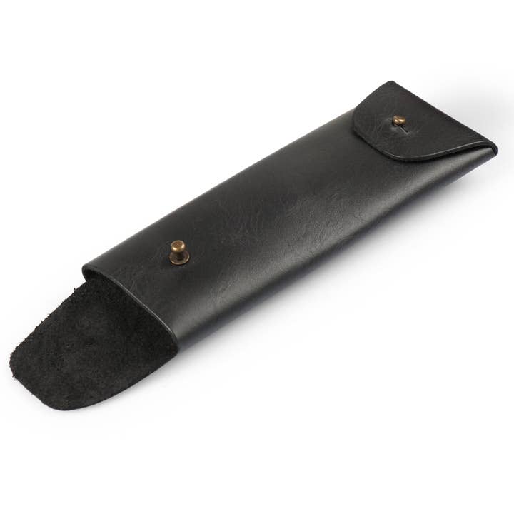 Londo – wholesale Pen & pencil holder – Londo Top Grain Leather Pen Case with Metal Snap Fastener, Pencil Pouch Stationery Bag5