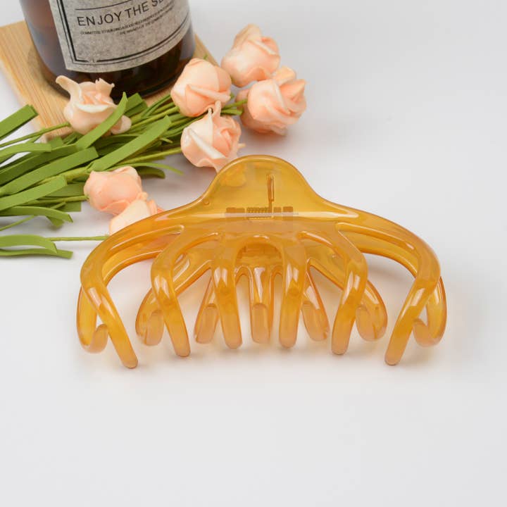 TheDivaSoap - Wholesale Hair Clip - Women's - Large Lazy Transparent French Hair Claw Clip