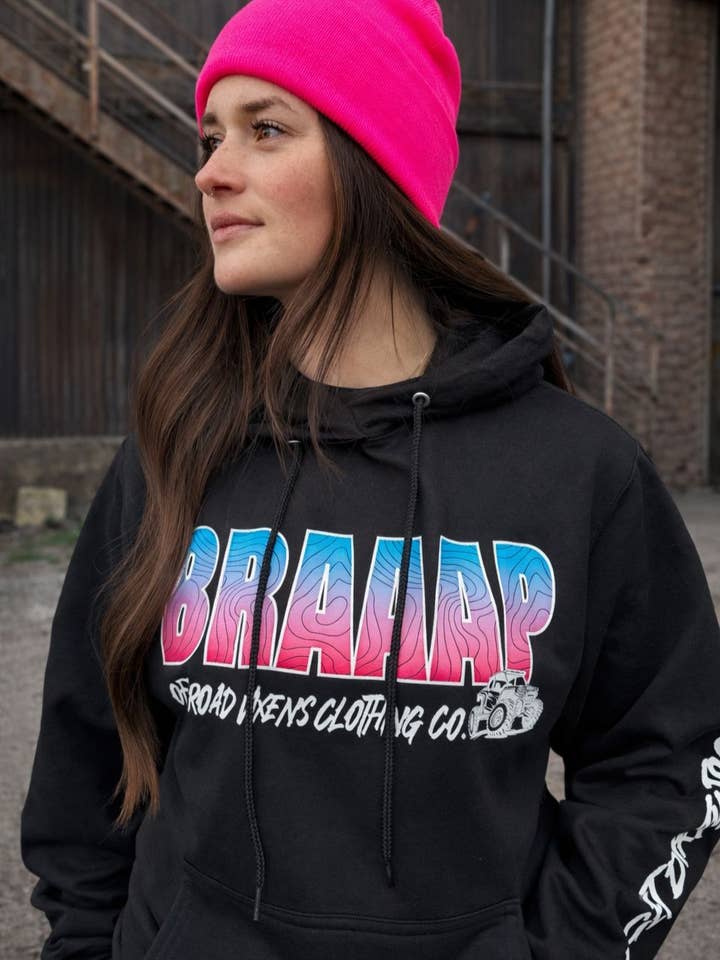 Braaapiness Pullover Hoodie - SxS for wholesale by Off Road Vixens Clothing Co.