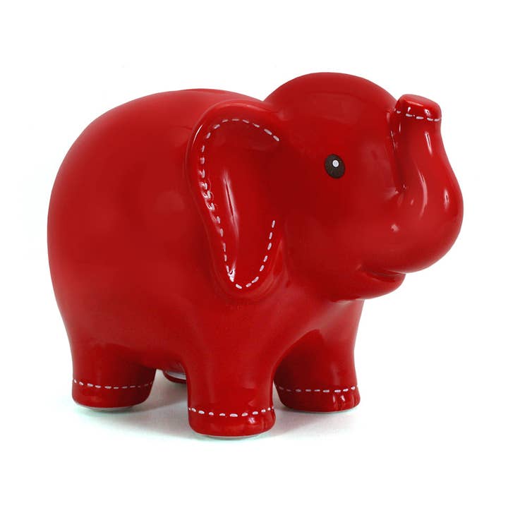 Large Red Elephant Bank for wholesale by Child To Cherish®