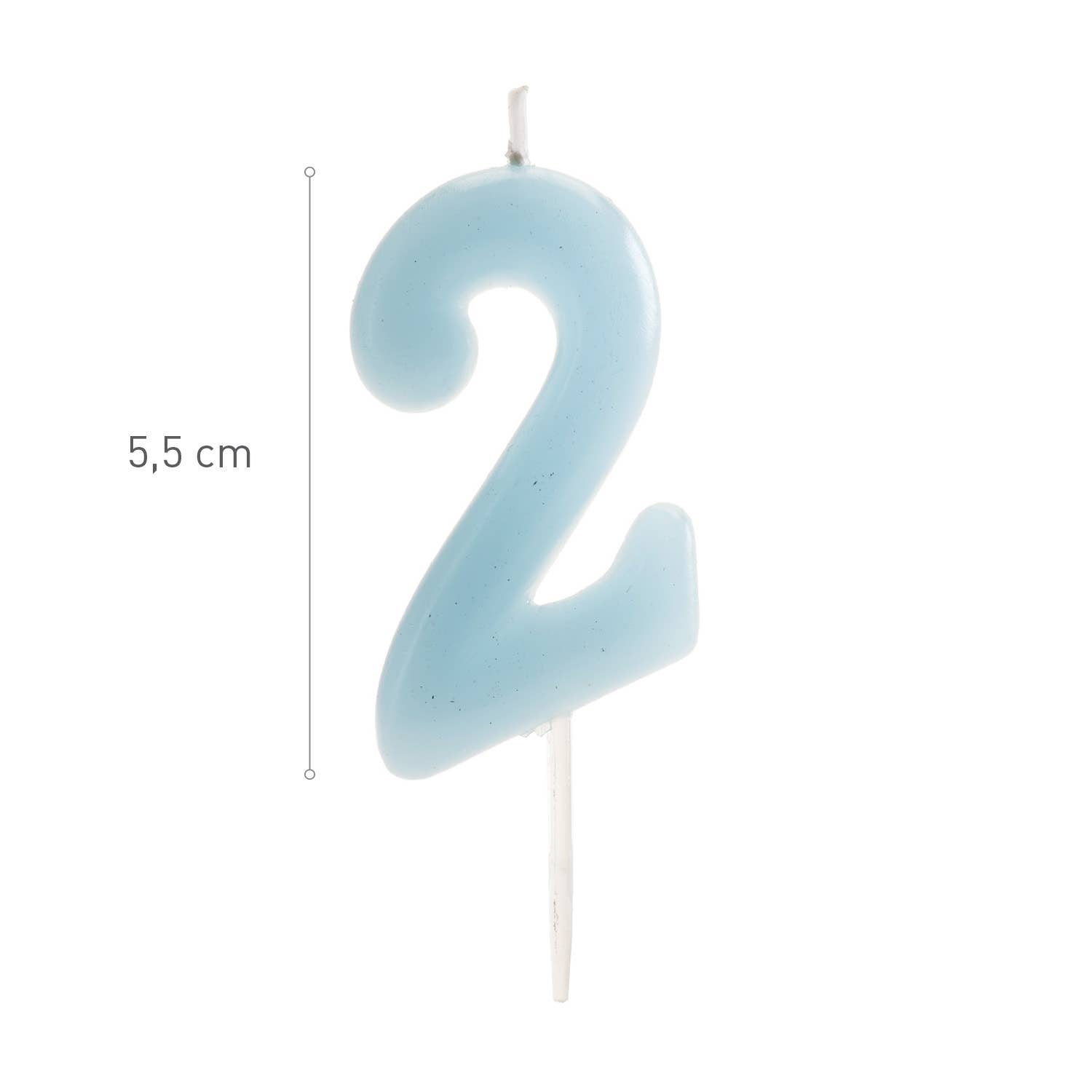 Azul Claro Vela de cumpleaños para decorar tartas, azul bebé de venta al por mayor en Faire7