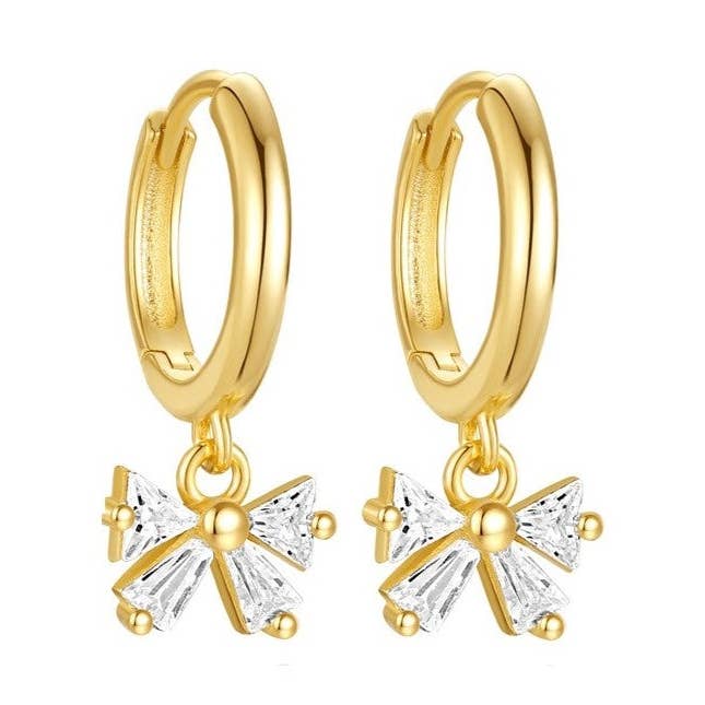 Kristallbåge Huggie Hoops för wholesale av Gold Trip