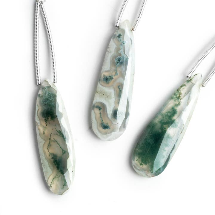 Solar Quartz Faceted Pear Pendant 1 Bead (L) for wholesale by The Bead Traders