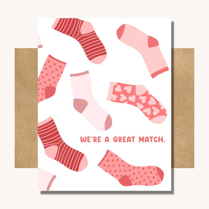 Vi er et fantastisk matchkort -- Valentinsdagskort for engroshandel hos Kelly Scott Design Co