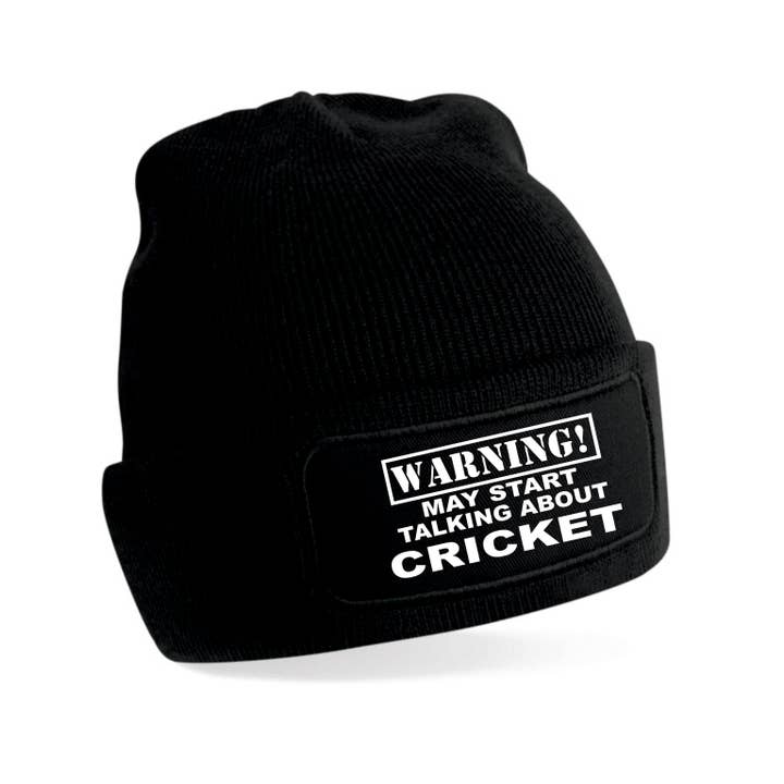 Print4U - Vente Bonnet – unisexe - Bonnet d'anniversaire Warning May Talk About Cricket, idéal pour hommes et femmes