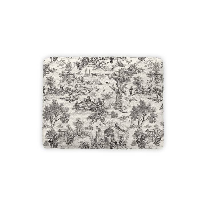 Willow Field Black Quilted Pet Bed for wholesale by Ida Mae Home