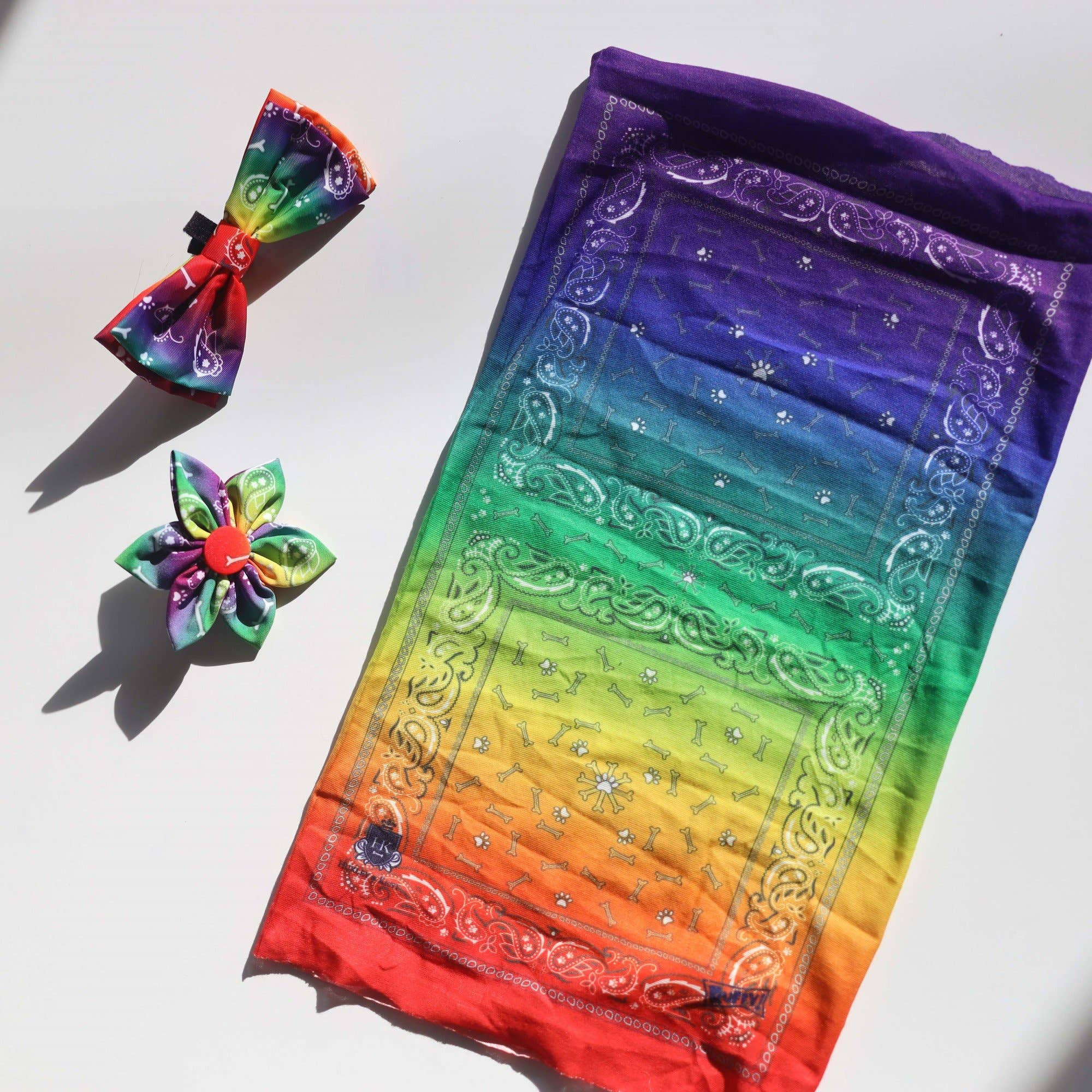 Huxley & Kent - Wholesale Pet Bow Tie - Cat/Dog - Bone-Dana Multi Bow Tie2