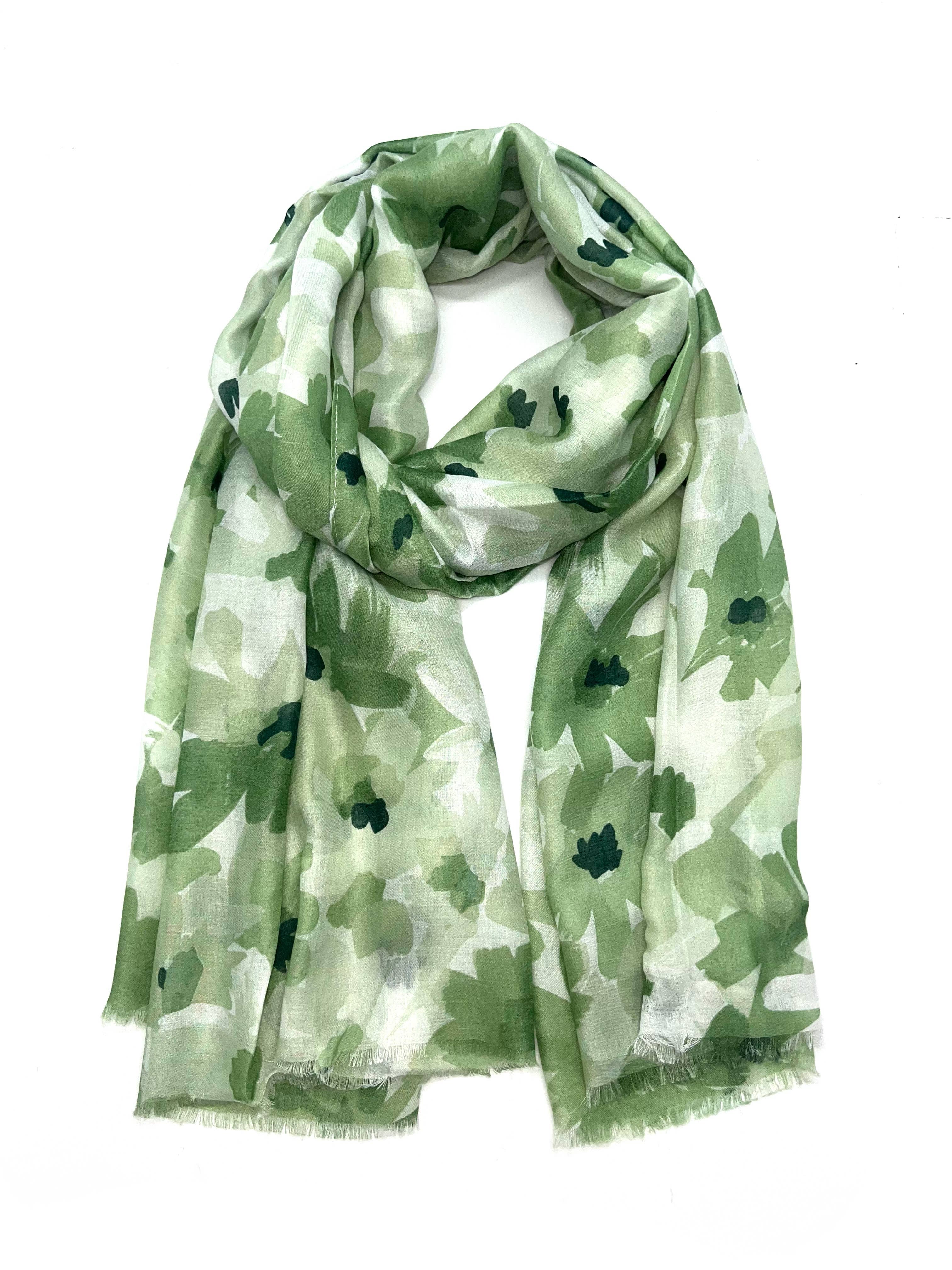 LINETA – Engroshandel Tørklæde - Dame – LN-76 Tørklæde med blomsterprint2