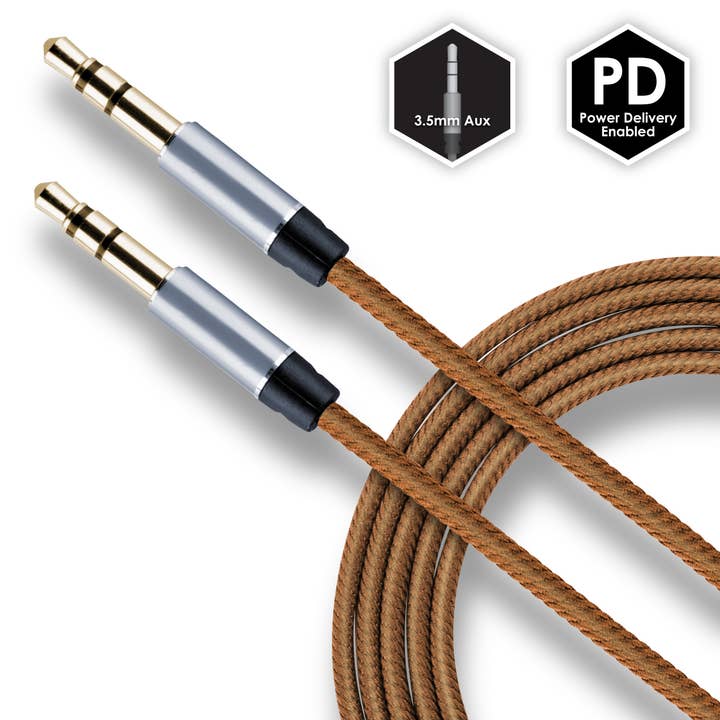Cloudz - Wholesale Charging Cable - *Celltronix MCX Titanium 6' 3.5mm to 3.5mm AUX Audio Cable