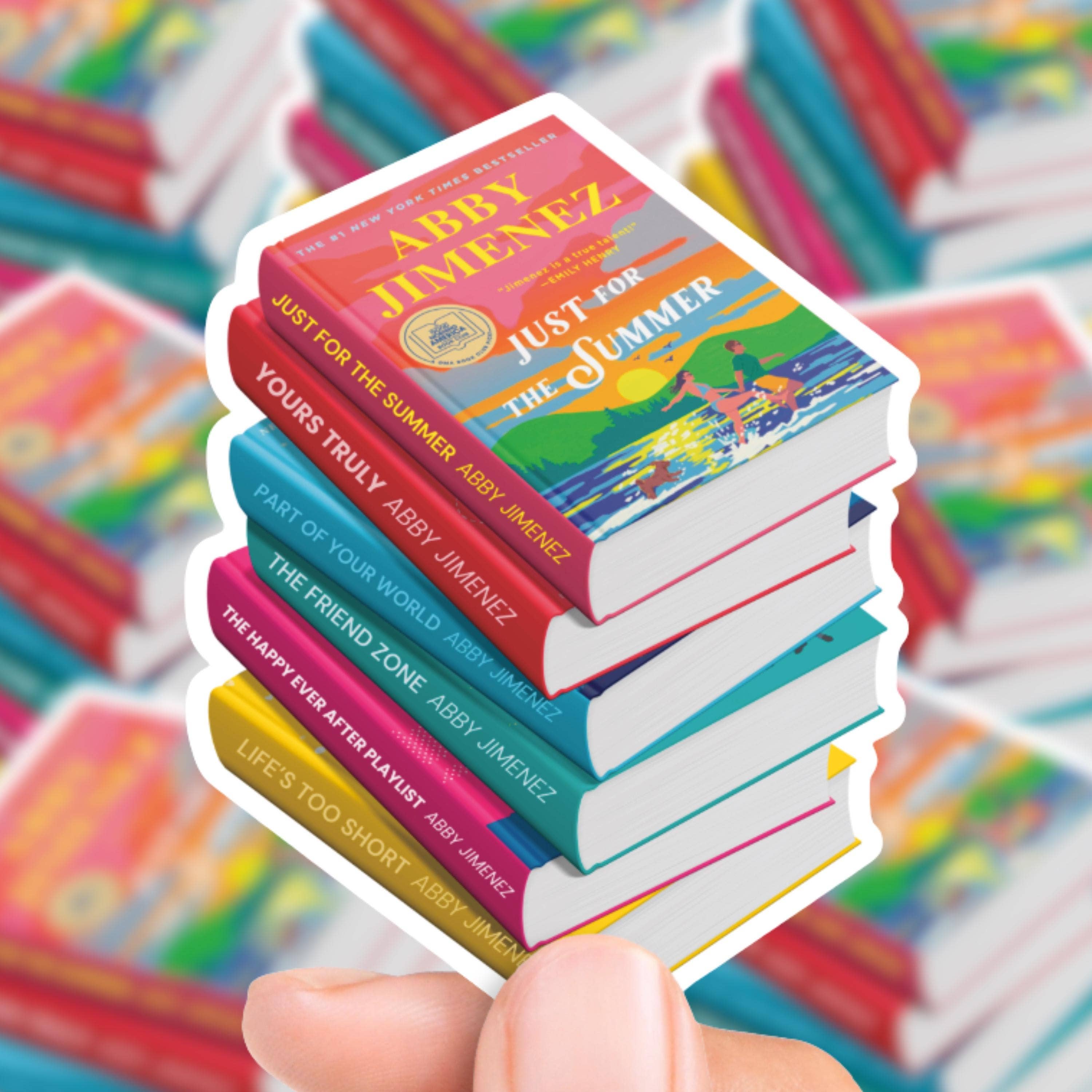 The Sticker Shop - Wholesale Sticker - Abby Jimenez Inspired Book Stack Sticker0