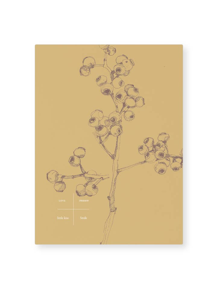 Postcard Yellow Berry for wholesale by Tinne Mia