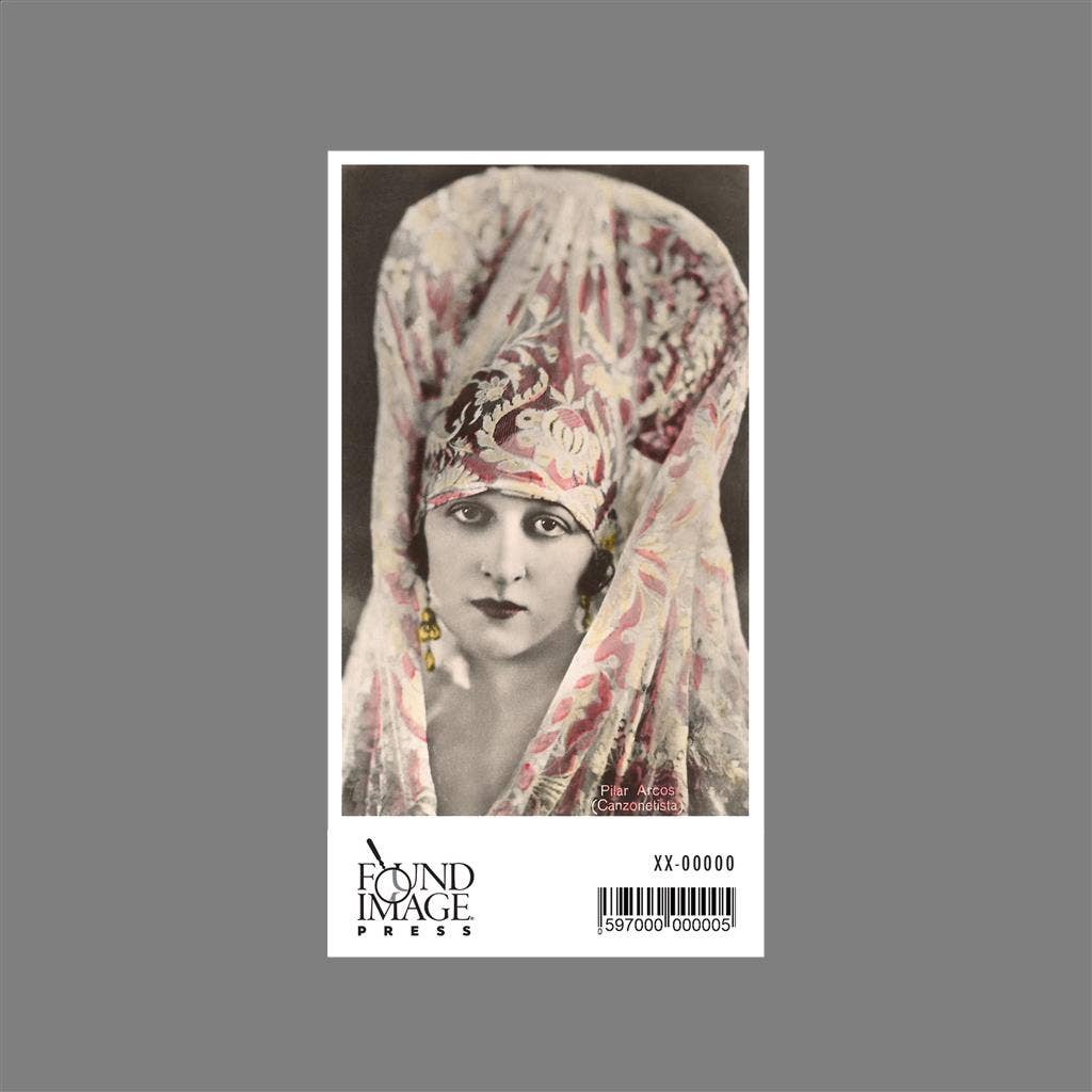 Found Image Press - Wholesale Sticker - Sticker KU-17 Songstress Pilar Acosta in Headdress1