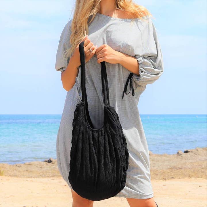 Beachbag, Fabric Bag, Walking Bag, In Double Fabric for wholesale by Purple Sardine