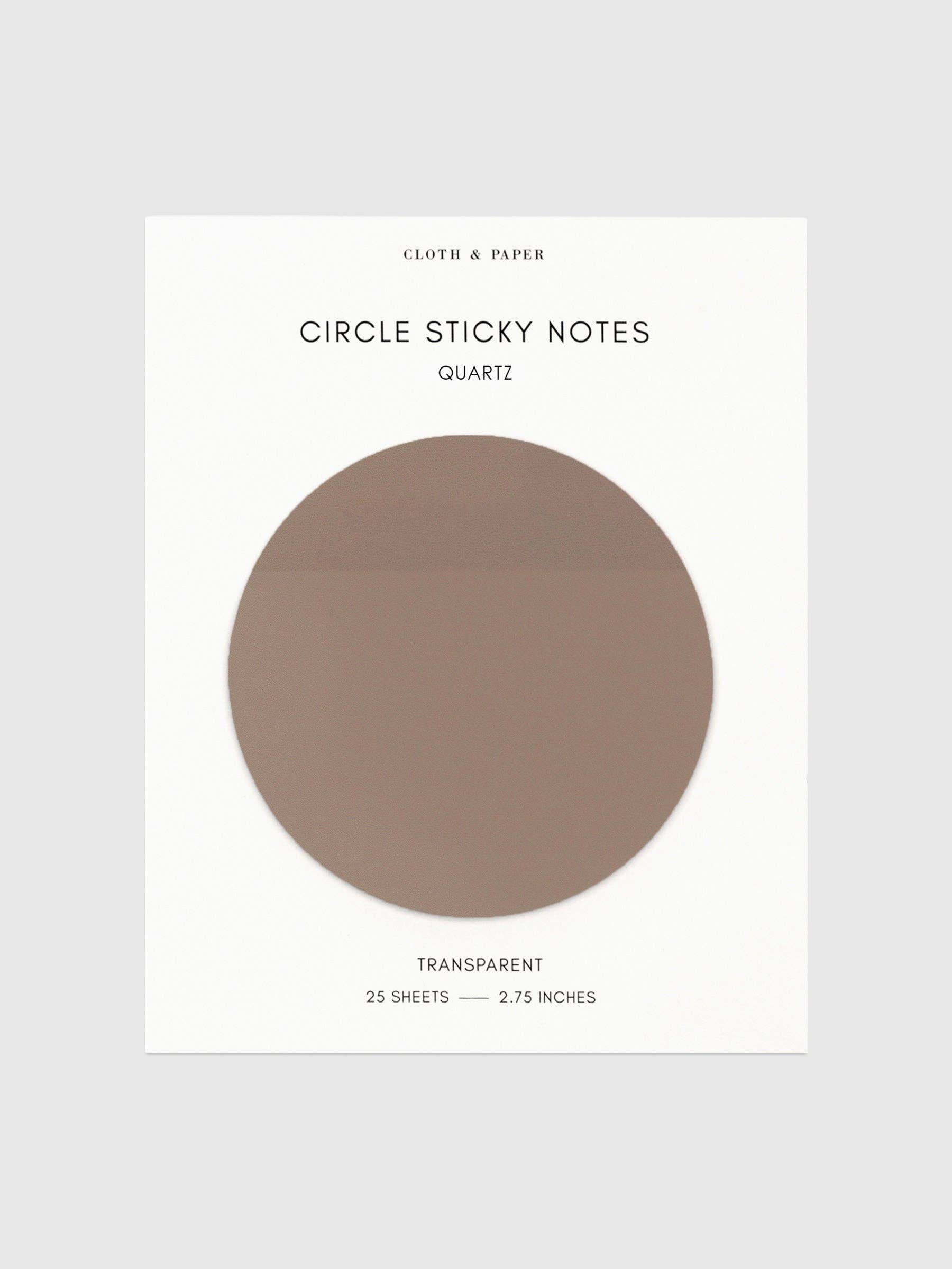 Cloth & Paper - Wholesale Sticky notes - Transparent Circle Sticky Notes28