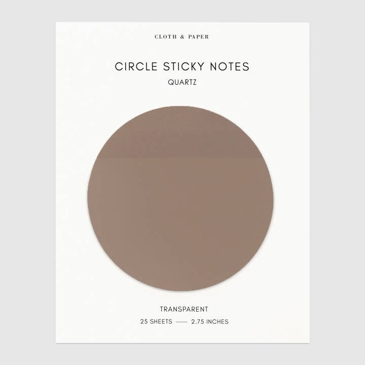 Cloth & Paper - Wholesale Sticky Notes - Transparent Circle Sticky Notes24