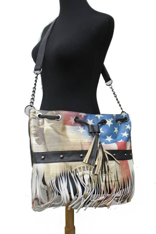 Cap Zone – bolsa tiracolo - Mulher por atacado – Saco Vibe Vibe de Franjas American Eagle Vintage4