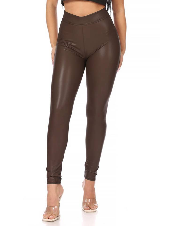 MOA COLLECTION - Wholesale Leggings - Dames - Effen imitatie-legging voor dames6