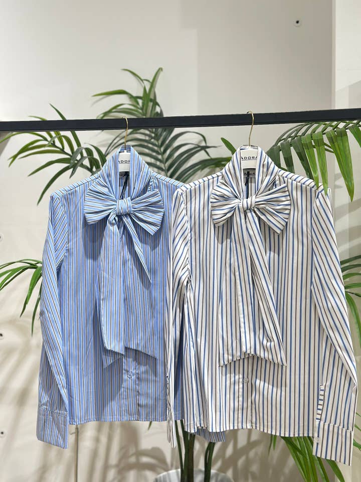 Chemisier à rayures avec nœud pour la vente par ADORA