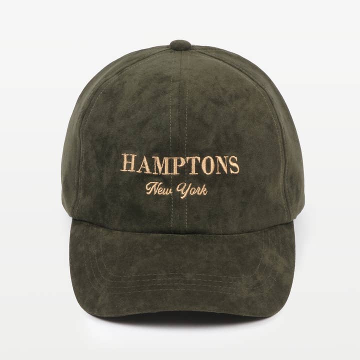 David And Young - Wholesale Baseball Cap - Unisex - HAMPTONS NEW YORK Caps in Suede Fall Winter Baseball Cap