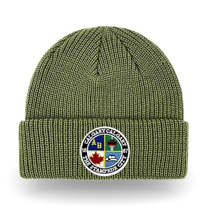 CALGARY ORIGINAL CUFFED TOQUE for wholesale by Northern Icons Canada
