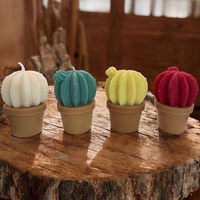 Karly’s Candles - Wholesale Novelty candle - Mini Cactus Candle: Soy Wax Succulent, Plant Lover Gift3