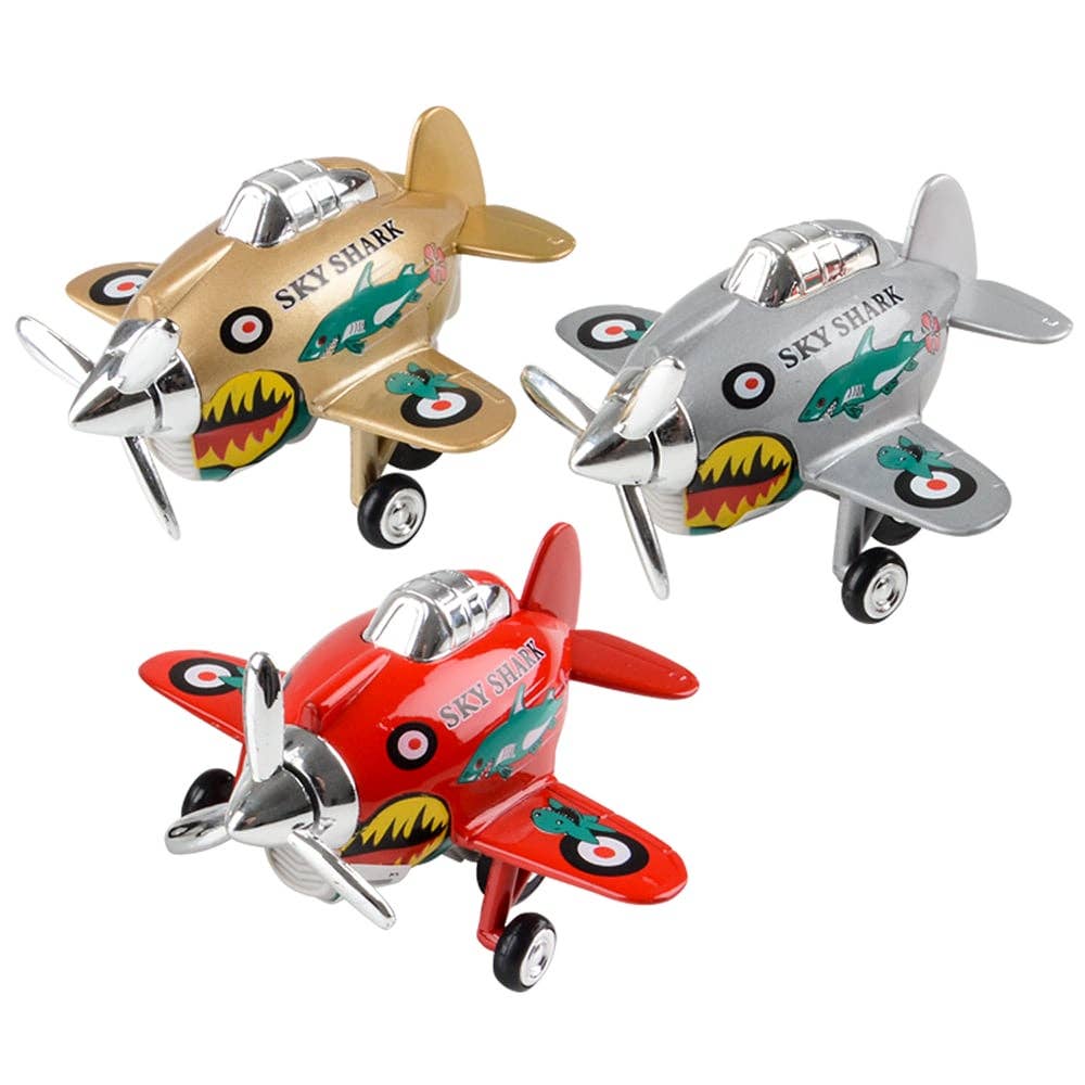 La Luna Bella - Toys - Wholesale Toy Car/Truck - Kids - 3.5" DIE-CAST PULL BACK SKYSHARK PLANE LLB Car Toys2