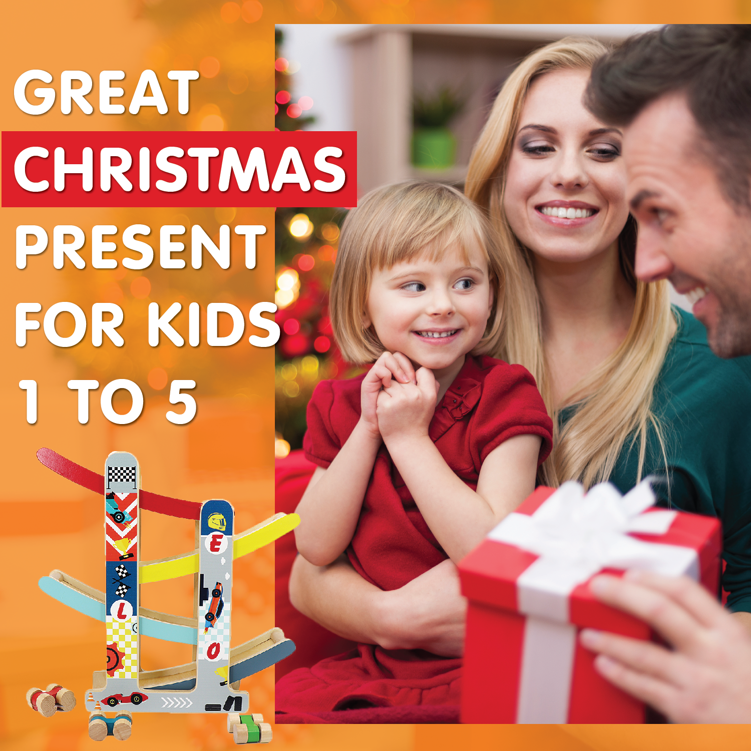 Leo & Friends - Vente Jouet en bois – enfant - Piste de course à rampe en bois Leo & Friends avec 4 voitures de course13