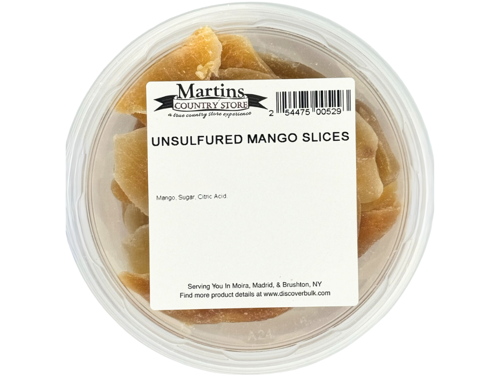 Martin's Country Store LLC - Wholesale Dried/Dehydrated Fruit - UNSULFURED MANGO SLICES 16oz3