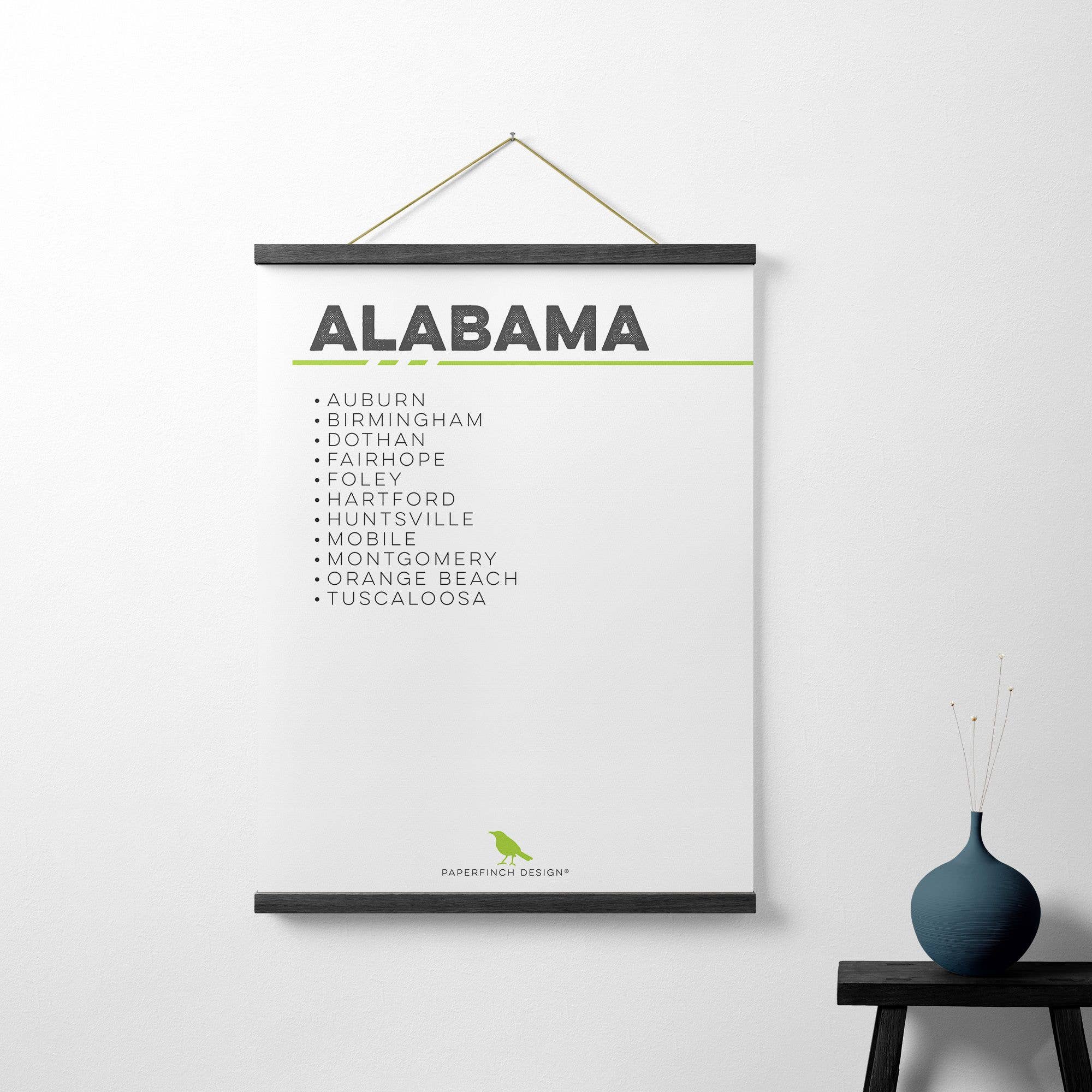 Paperfinch Design - Wholesale Ornament - Alabama city skyline ornament | choose your city12