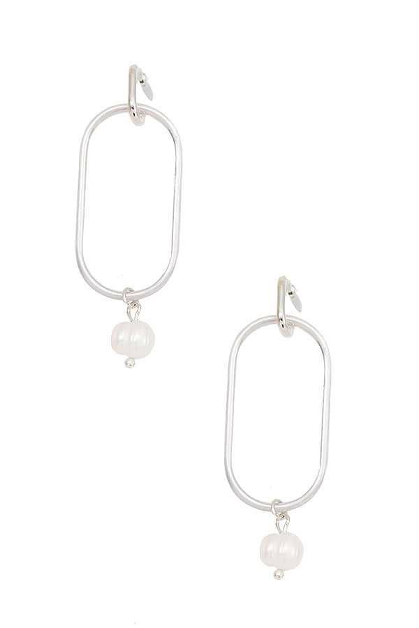 anbfashion - Wholesale Dangle Earrings - OVAL DROP LINK DANGLE EARRING 6313