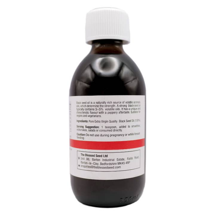 The Blessed Seed - Black Seed Oil Specialists – Engroshandel Kosttilskud og vitaminer – STRONG Sort Komseedolie – 250 ml1