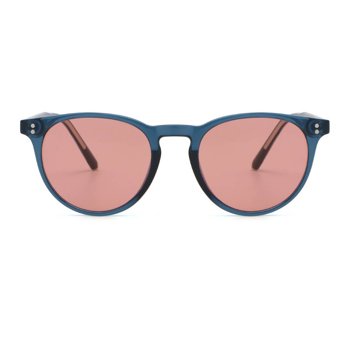 ACCITY - Wholesale Sunglasses - Unisex - FASHIONABLE FAUX ACETATE ROUND FRAME SUNGLASSES_CWASG05065