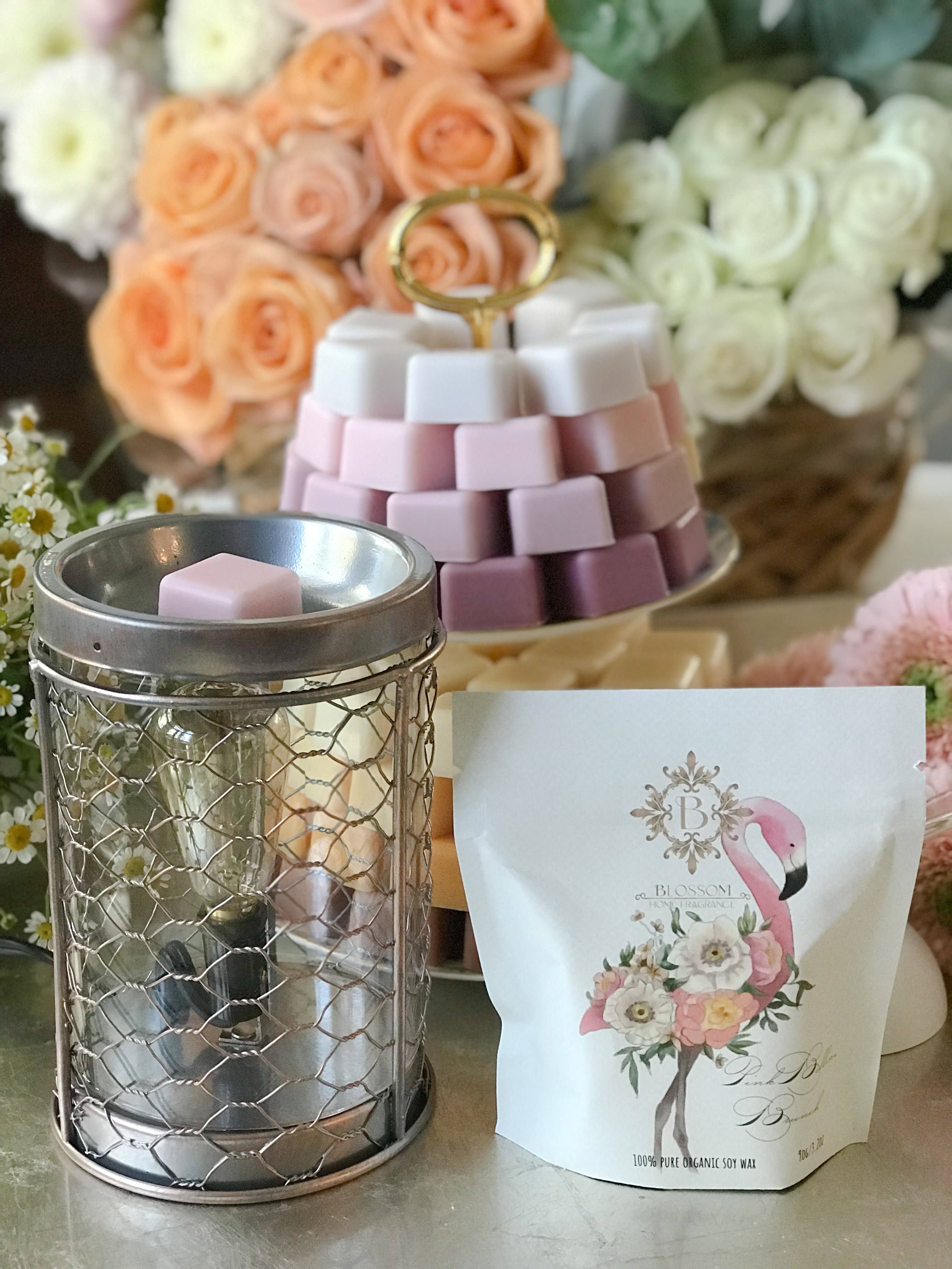 Blossom – Großhandel Wachswärmer – Wachswärmer aus Metall im Vintage-Stil, mit Blütenduft, zum Schmelzen7