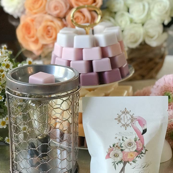 Blossom – Großhandel Wachswärmer – Wachswärmer aus Metall im Vintage-Stil, mit Blütenduft, zum Schmelzen7