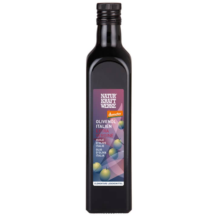 NaturKraftWerke - Venta al por mayor Aceite de oliva - Aceite de oliva virgen extra Italia 500 ml Demeter